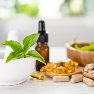 alternative-medicine-herbal-organic-capsule-with-vitamin-e-omega-3-fish-oil-mineral-drug-with-herbs-leaf-natural-supplements-healthy-good-life